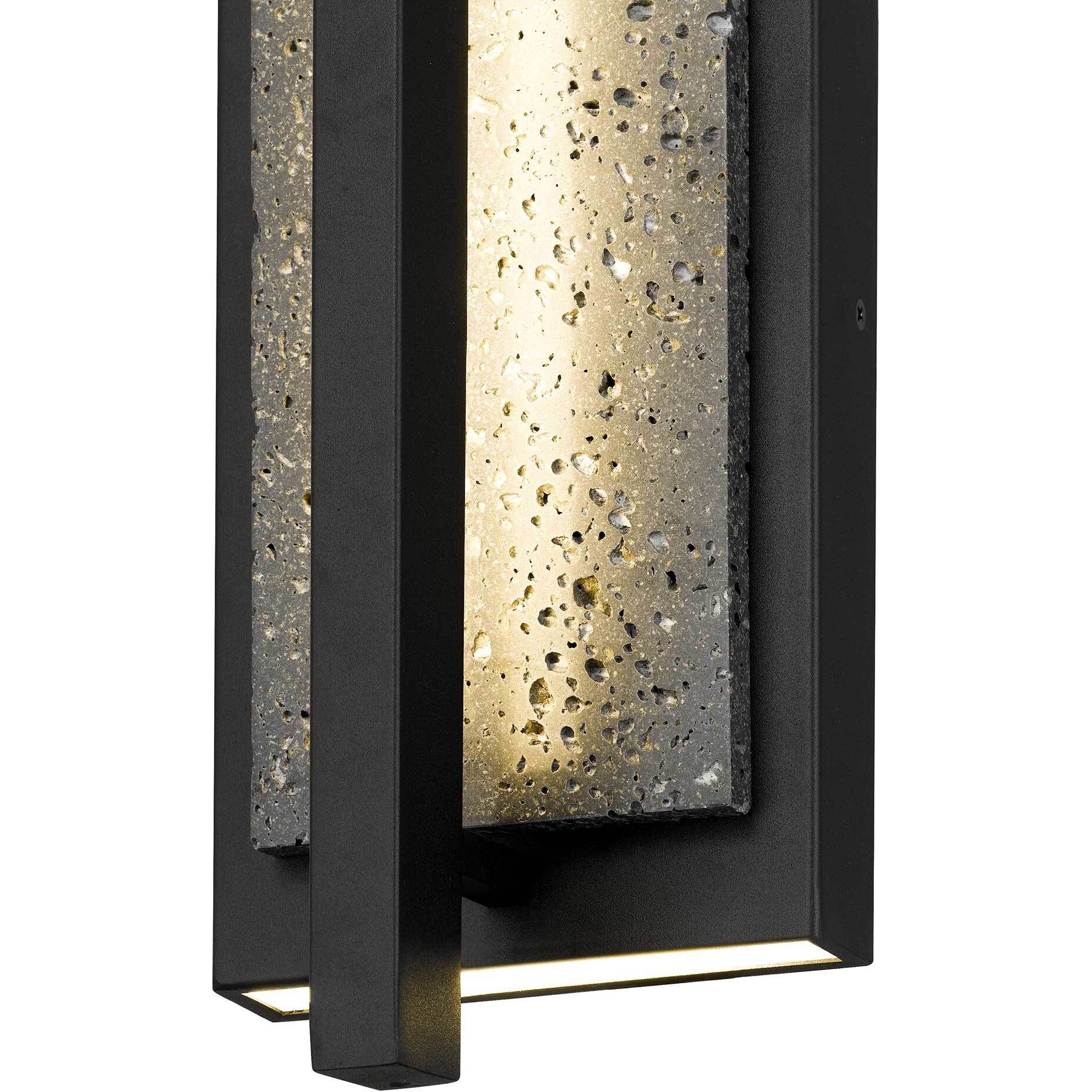 Dakota LED 24 inch Sand Black Outdoor Wall Sconce