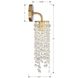 Gabrielle Bath Sconce Wall Light in Antique Gold
