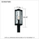 Balchier 1 Light 20 inch Matte Black Outdoor Post Lantern