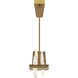 Arcus LED 70 inch Brass Chandelier Ceiling Light