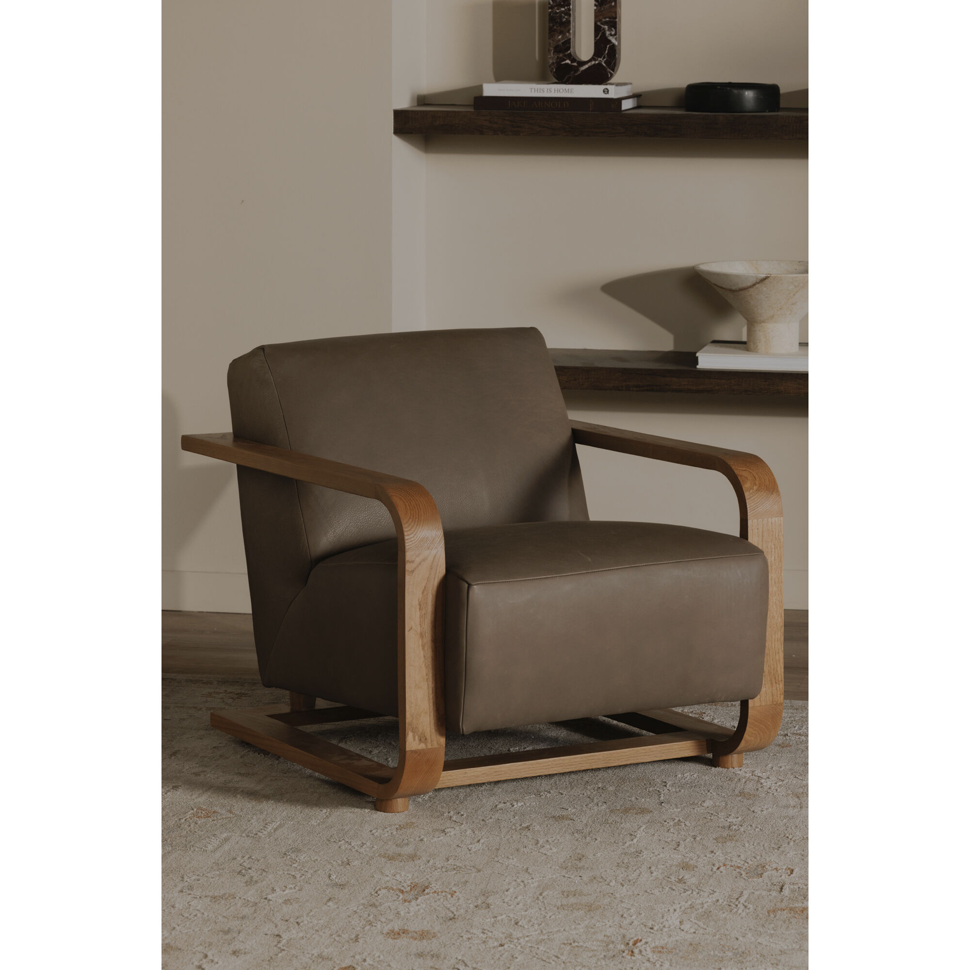 Eckersley Taupe Lounge Chair