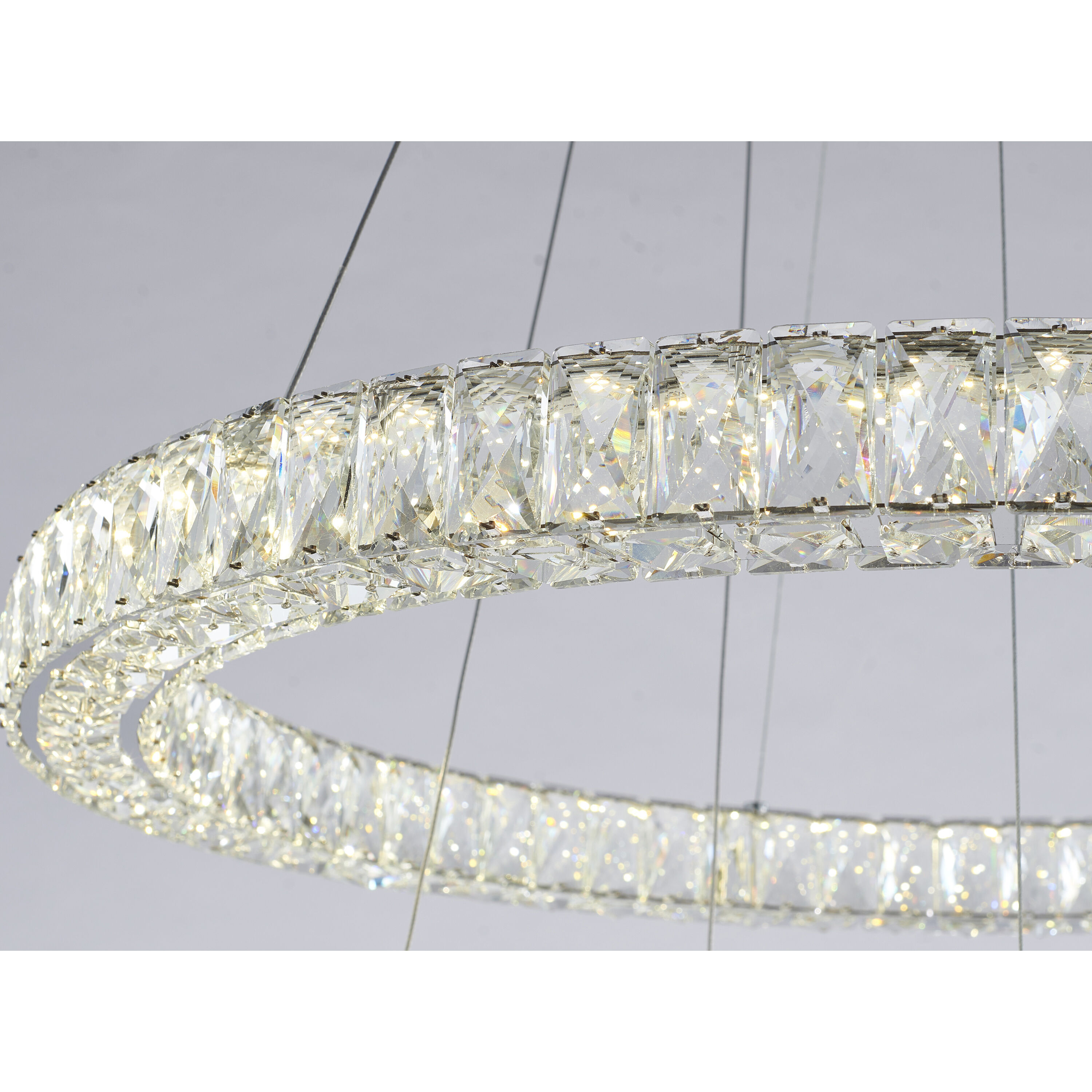 Canada LED 31.5 inch Chrome Chandelier Ceiling Light
