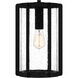 Hazel 1 Light 9 inch Earth Black Mini Pendant Ceiling Light