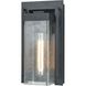 Overton 1 Light 12 inch Matte Black Outdoor Wall Sconce