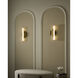 Ola 6.5 inch Brushed Brass Sconce Wall Light