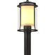 Meridian 1 Light 14.4 inch Coastal Black Outdoor Post Light