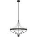 Merlin 6 Light 24.75 inch Rustic Iron Chandelier Ceiling Light