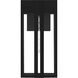 Boswell 1 Light 20 inch Matte Black Outdoor Wall Lantern, Large