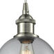 Ballston Athens 1 Light 8 inch Brushed Satin Nickel Mini Pendant Ceiling Light, Ballston