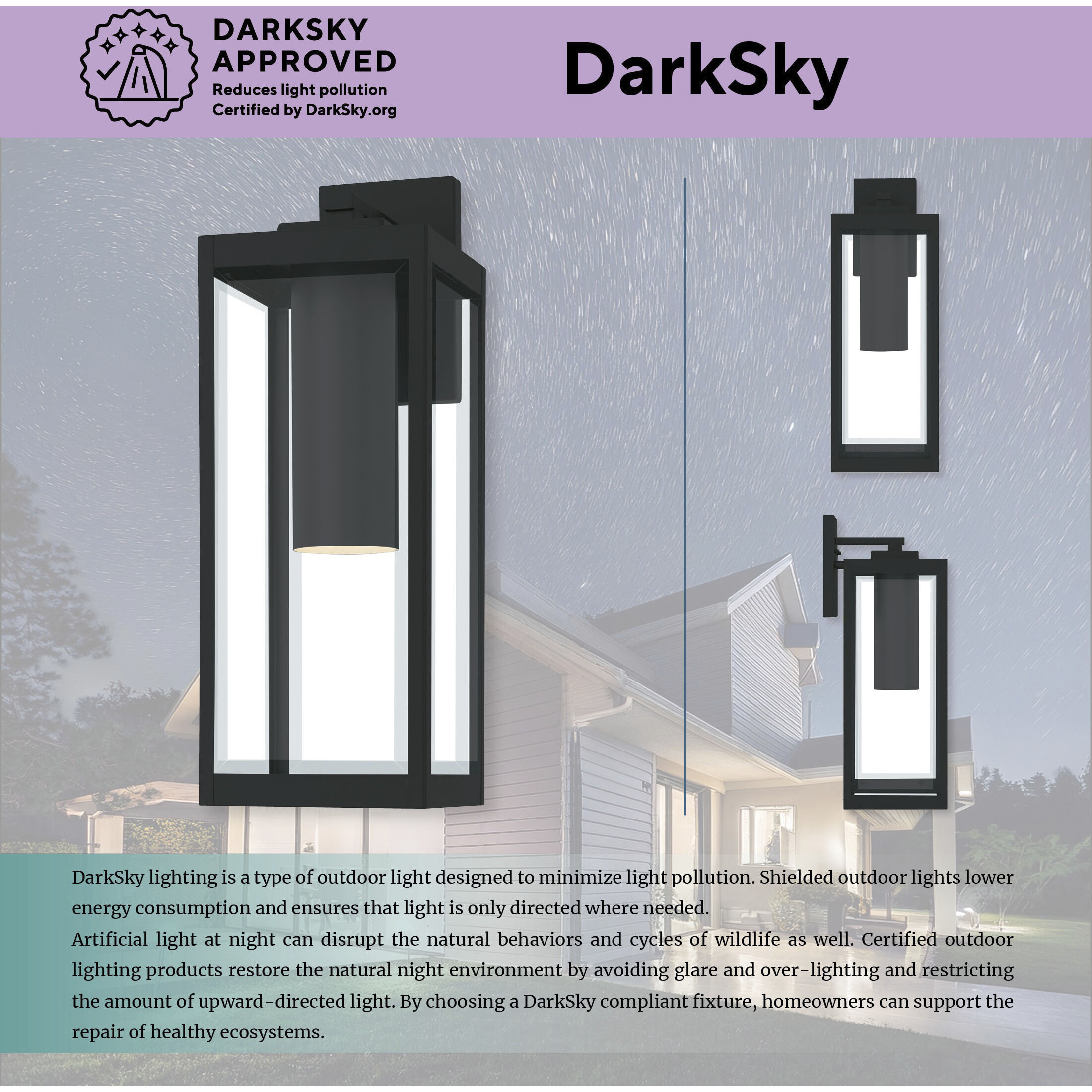 Westover LED 20 inch Earth Black Outdoor Wall Lantern, Large