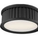 Corvella LED 14 inch Matte Black Flush Mount Ceiling Light