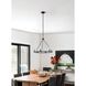 Jared 6 Light 30 inch Matte Black Chandelier Ceiling Light