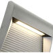Casa LED 4.63 inch Grey Exterior Wall Sconce in Gray