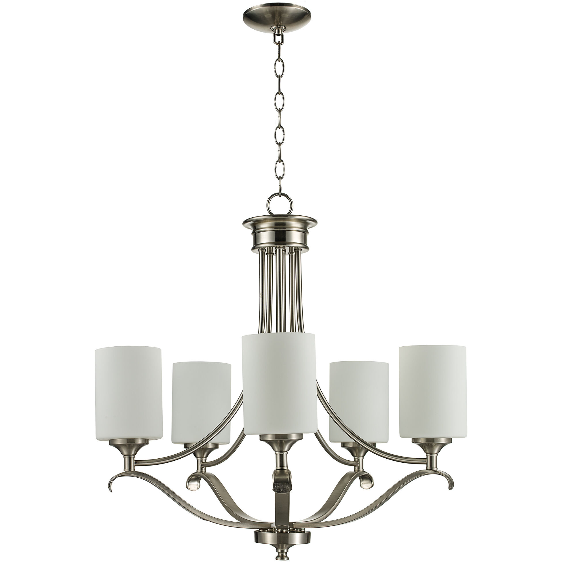 Ballard 5 Light 28 inch Brushed Nickel Chandelier Ceiling Light