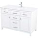 Lewis 48 X 22 X 34 inch White Vanity Sink Set