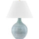 Kearny 26.75 inch 15.00 watt Aged Brass and Ceramic Reactive Seaglass Table Lamp Portable Light