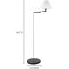 Fora 54.5 inch 60.00 watt Black Floor Lamp Portable Light