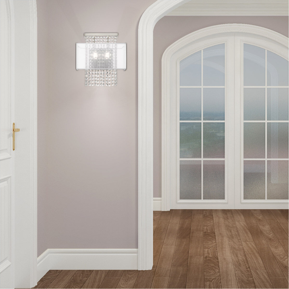 Bella Vista 2 Light 13 inch Brushed Nickel ADA ADA Wall Sconce Wall Light