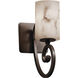 LumenAria 1 Light 5 inch Dark Bronze Wall Sconce Wall Light in Cylinder with Flat Rim, Incandescent, Cylinder