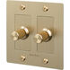 2G 100-120 Brass Dimmer Switch, LED