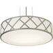 Haven 3 Light 21 inch Satin Nickel Pendant Ceiling Light