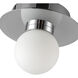 Elixir LED 6 inch Chrome Flush Mount Ceiling Light