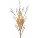 Crystal Fusion 1 Light 5.25 inch Peruvian Gold Sconce Wall Light