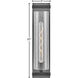 Sawyer LED 6 inch Aged Zinc with Distressed Black Vanity Light Wall Light