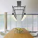 Suspenders LED 48 inch Satin Black Pendant Ceiling Light 