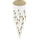 Aurora 25 Light 42 inch Satin Gold Chandelier Ceiling Light