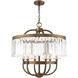 Ashton 6 Light 24 inch Hand Painted Palacial Bronze Chandelier Ceiling Light