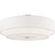 Meridian 5 Light 22 inch Brushed Nickel Semi-Flush Mount Ceiling Light