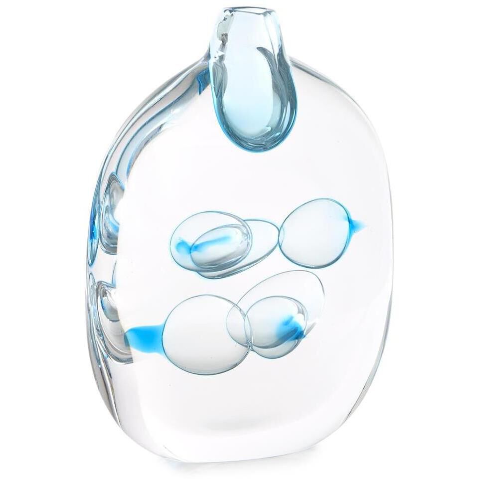 Bubbling Glass 12 X 11 inch Vase, Small