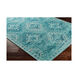 Javan 36 X 24 inch Aqua/Teal/Ivory Rugs, Cotton
