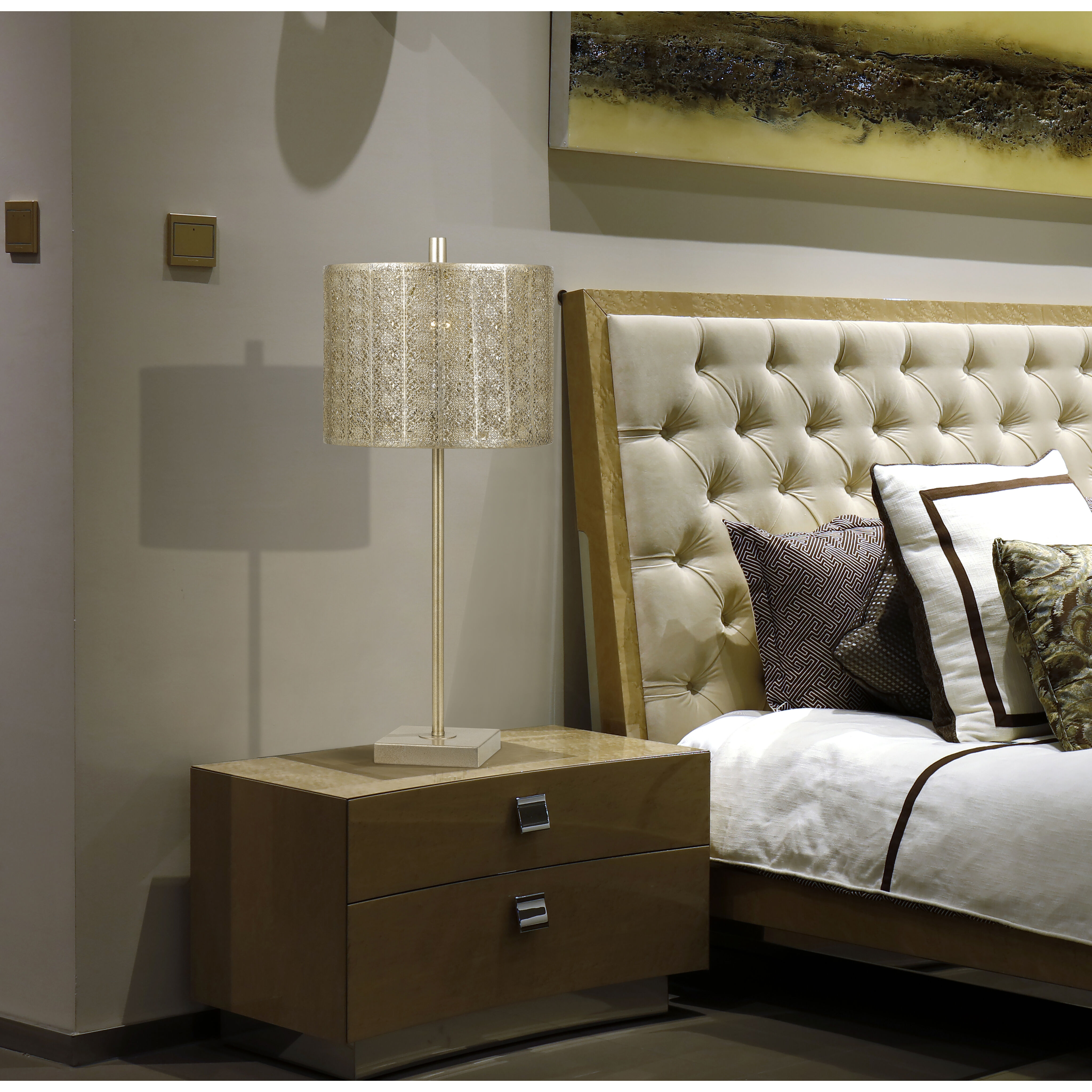 Falfurrias 27 inch 100 watt Warm Silver Table Lamp Portable Light