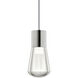 Sean Lavin Alva Pendant Ceiling Light in Satin Nickel, Gray Cord, LED 90 CRI 3000K, 1, Integrated LED