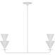 Christiane Lemieux Cornet 2 Light 42 inch Cast Plaster Linear Chandelier Ceiling Light