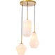 Rochester 3 Light 17.3 inch Brass Pendant Ceiling Light