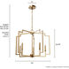 Zoanne 5 Light 24 inch Alturas Gold Chandelier Ceiling Light, Medium