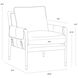 Mauti Distressed Brown / Cortina Black Leather Armchair