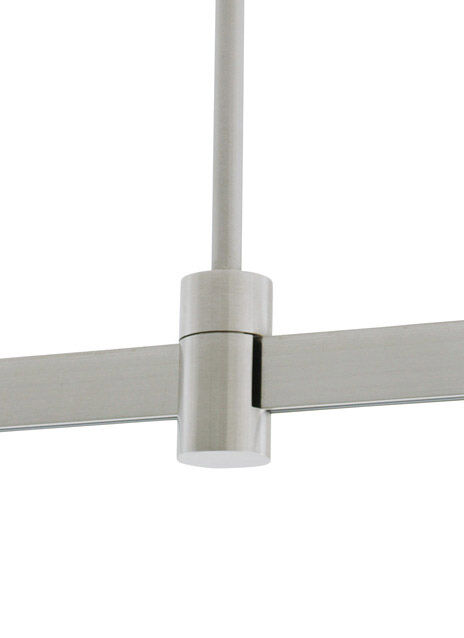 Ttrak Satin Nickel Track Rigid Standoff without Connector Ceiling Light