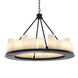 Commodore 24 Light 35.43 inch Black with Including Faux Candle Shades Chandelier Ceiling Light