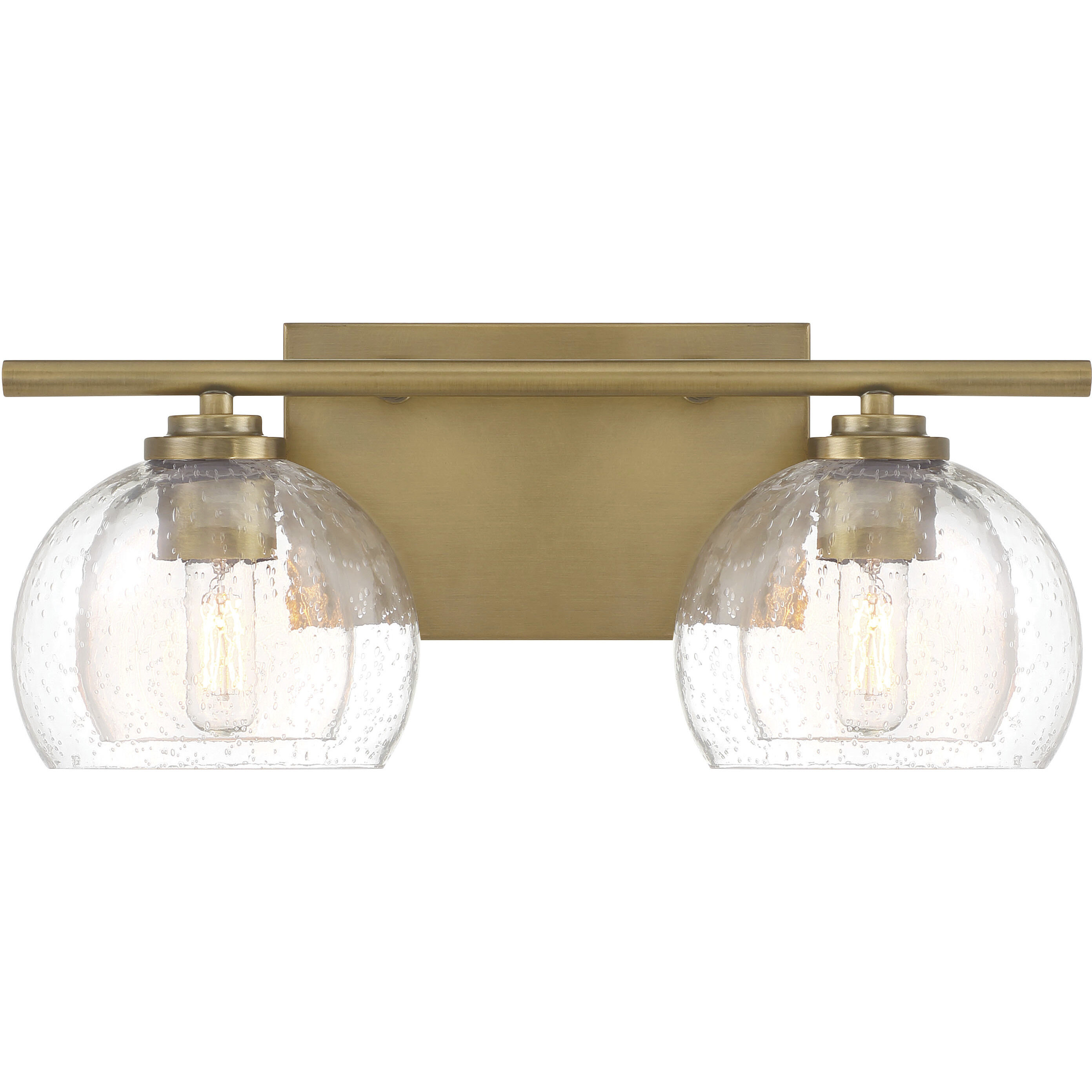 Glint 2 Light 15.5 inch Legacy Brass Vanity Light Wall Light