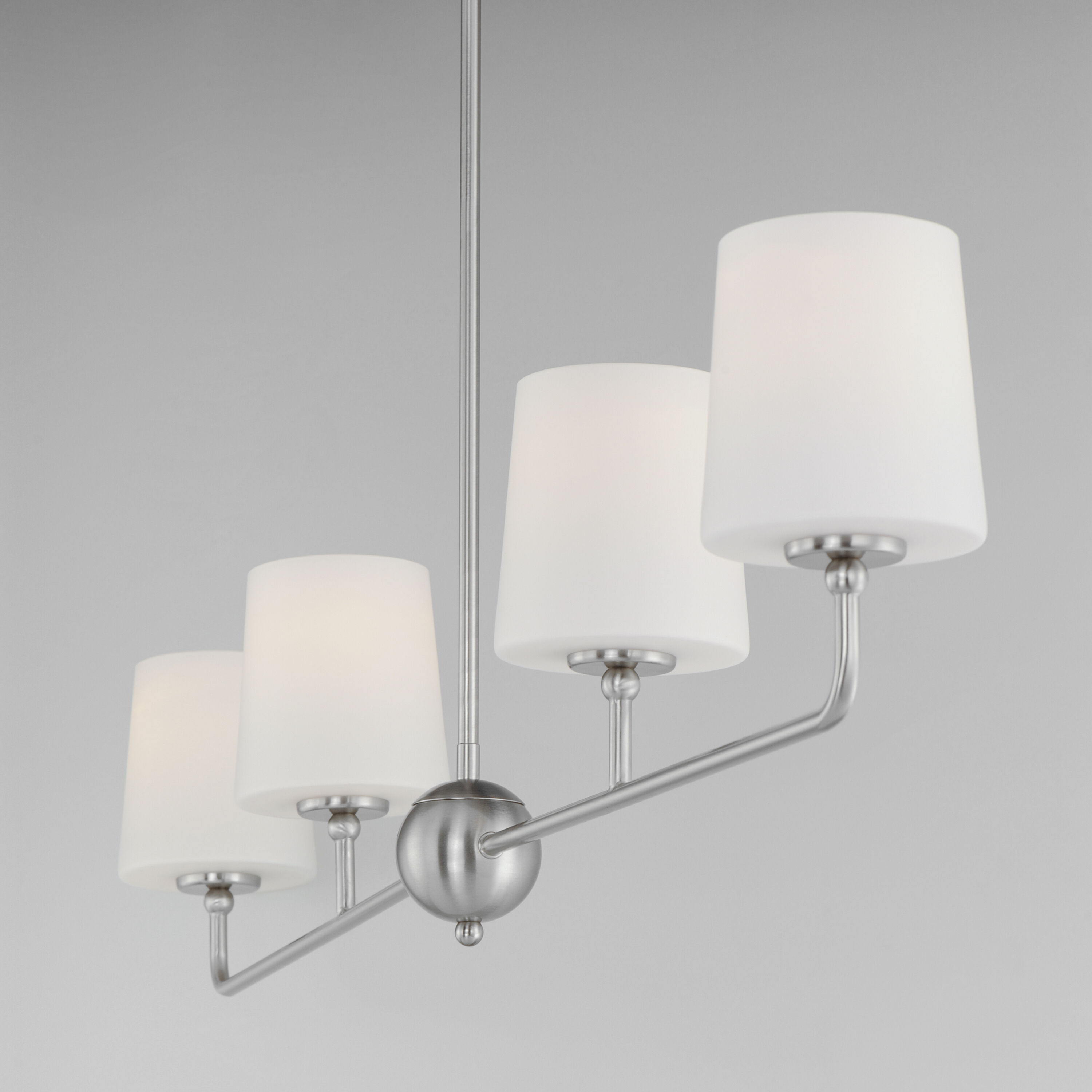 Bristol 4 Light 48 inch Satin Nickel Linear Pendant Ceiling Light