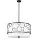 Kendall 4 Light 24 inch Matte Black Chandelier Ceiling Light