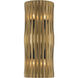 Aven 4 Light 6.75 inch Sand Coal Black and Legacy Brass ADA Wall Sconce Wall Light