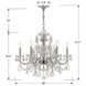 Imperial 6 Light 26 inch Polished Chrome Chandelier Ceiling Light in Clear Swarovski Strass