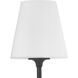 Juno Bath Sconce Wall Light in Black Forged