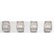 Barile 4 Light 25 inch Chrome Vanity Light Wall Light