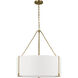 Thom Filicia Bergen 3 Light 28.25 inch Burnished Brass Pendant Ceiling Light